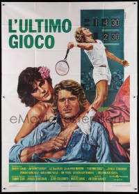 2x297 PLAYERS Italian 2p 1979 different Napoli art of sexy Ali MacGraw & Dean-Paul Martin, tennis!