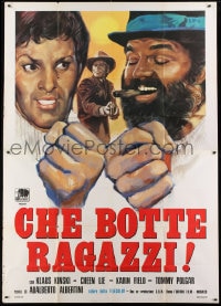 2x306 RETURN OF SHANGHAI JOE Italian 2p 1974 Klaus Kinski, Cheen Lie, wacky spaghetti western art!