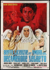 2x309 RIBALD DECAMERON style B Italian 2p 1975 great Piovano art of Dado Crostarosa dressed as nun!