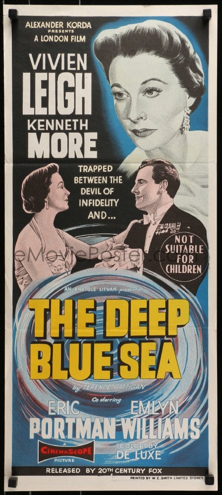 eMoviePoster.com: 3c289 DEEP BLUE SEA Aust daybill 1955 pretty Vivien ...