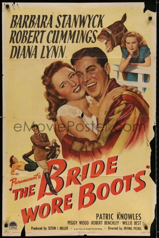 EMoviePoster.com: 3t115 BRIDE WORE BOOTS 1sh 1946 Romantic Art Of ...