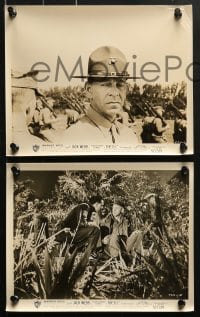 3x270 D.I. 18 8x10 stills 1957 great images of U.S. Marine Corps Drill Instructor Jack Webb!