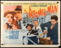 4f496 ATOMIC MAN style A 1/2sh 1956 the man with the radio-active brain, plus Faith Domergue!