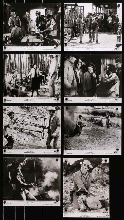 4m237 True Grit 29 8x10 Stills 1969 John Wayne As Rooster Cogburn With Kim 4692