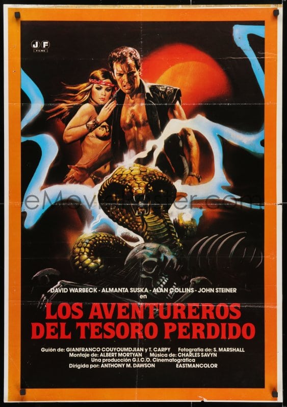 eMoviePoster.com: 4p574 HUNTERS OF THE GOLDEN COBRA Spanish 1983 art of ...