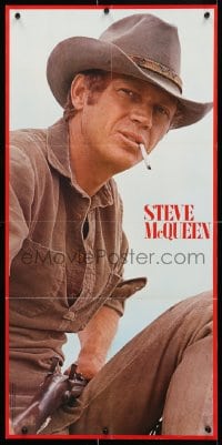 4z441 STEVE McQUEEN 16x33 Japanese commercial poster 1973 image from Nevada Smith, Screen magazine!