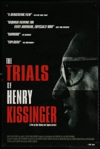 4z948 TRIALS OF HENRY KISSINGER 25x38 1sh 2002 Eugene Jarecki political documentary!