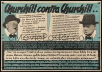 5c285 CHURCHILL CONTRA CHURCHILL 33x47 German poster 1940 Parole der Woche, Nazi propaganda!