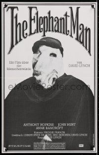 5f027 ELEPHANT MAN Swiss 1980 John Hurt is not an animal, Anthony Hopkins, directed by David Lynch!