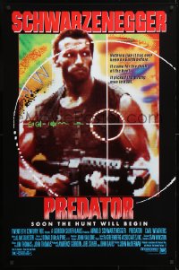 5g844 PREDATOR 1sh 1987 Arnold Schwarzenegger sci-fi, like nothing on Earth!