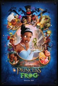 5g847 PRINCESS & THE FROG advance DS 1sh 2009 art of bayou characters on blue background!