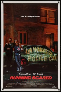 5g875 RUNNING SCARED 1sh 1986 Gregory Hines & Billy Crystal are Chicago's finest!