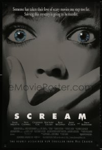 5g879 SCREAM DS 1sh 1996 directed by Wes Craven, David Arquette, Neve Campbell!