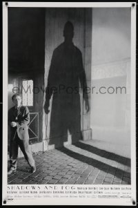 5g886 SHADOWS & FOG DS 1sh 1992 cool photographic image of Woody Allen by Brian Hamill!