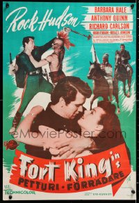 5y228 SEMINOLE Finnish 1953 Rock Hudson, Native American Anthony Quinn, Barbara Hale, Boetticher