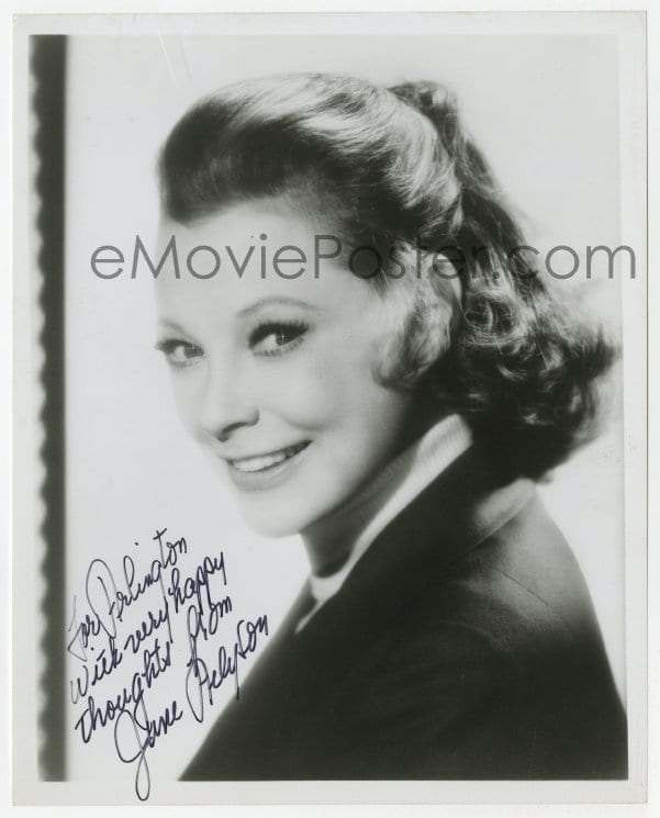 6b849 June Allyson Signed 8x10 Repro Still 1970s Pretty Smiling Portrait With 