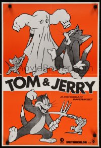 6f269 TOM & JERRY JA RIEHAKKAAT KAVERUKSET Finnish 1970s cool art from classic cat & mouse rivalry!