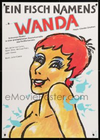 6y203 FISH CALLED WANDA East German 23x32 1990 John Cleese, topless Jamie Lee Curtis by Beck!