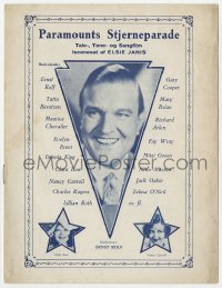 7a335 PARAMOUNT ON PARADE Danish program 1930 Ernst Rolf, Clara Bow, Nancy Carroll, different!