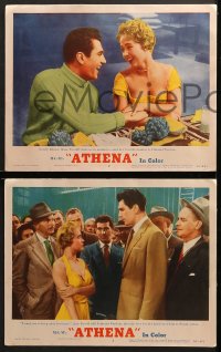 7c590 ATHENA 3 LCs 1954 Edmund Purdom has to go through a lot to keep faddist Jane Powell's love!