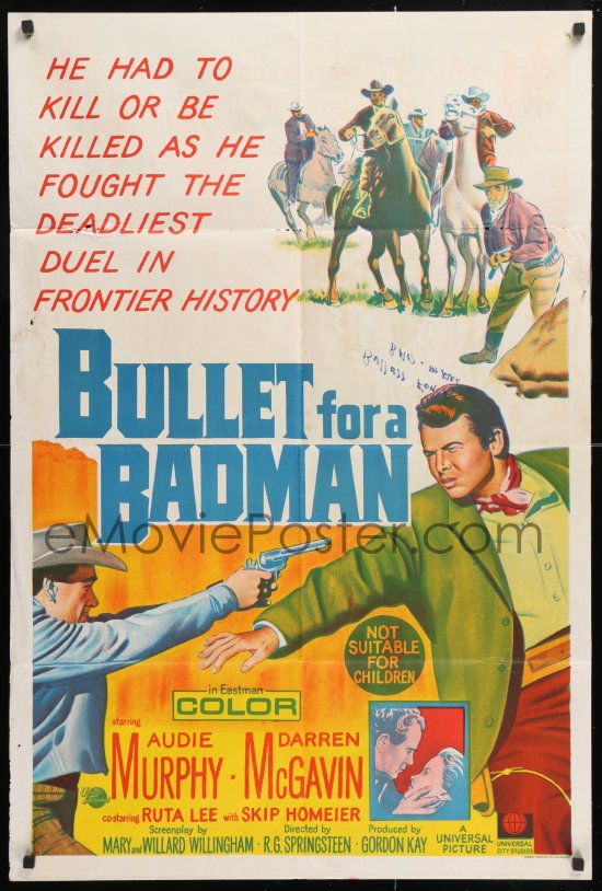 EMoviePoster.com: 7g550 BULLET FOR A BADMAN Aust 1sh 1964 Cowboy Audie ...