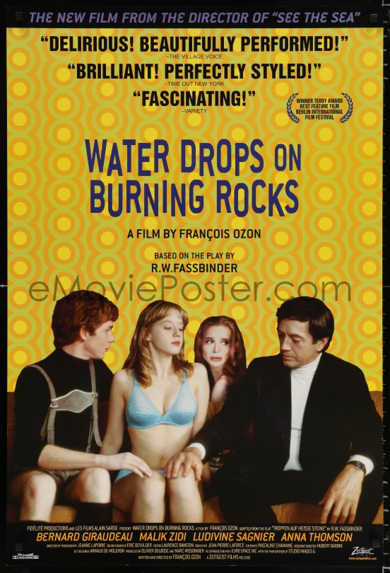7k981 Water Drops On Burning Rocks 1sh 2000 From The Play By Rainer Werner