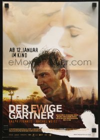 7r171 CONSTANT GARDENER advance German 12x19 2005 close up of Ralph Fiennes & Rachel Weisz!