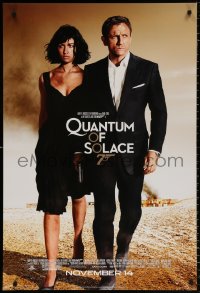 8k860 QUANTUM OF SOLACE advance 1sh 2008 Daniel Craig as James Bond, sexy Olga Kurylenko!