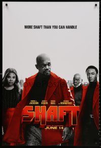 8k889 SHAFT teaser DS 1sh 2019 Samuel L. Jackson in the title role, he's more than you can handle!