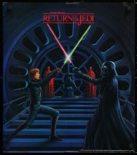 8k465 RETURN OF THE JEDI 2-sided 18x20 special poster 1983 Oral-B toothbrush promo, Luke & Vader!