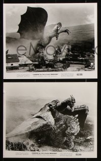 8w585 GHIDRAH THE THREE HEADED MONSTER 9 8x10 stills 1965 Toho, Ishiro Honda, special fx!