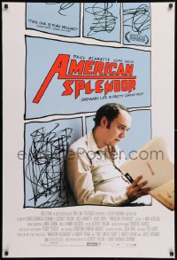 9c483 AMERICAN SPLENDOR DS 1sh 2003 Harvey Pekar comic strips, inspiration for the film!