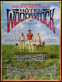 9f940 TAKING WOODSTOCK advance French 1p 2009 Ang Lee, cool psychedelic design & art!