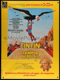 9f954 TINTIN & THE TEMPLE OF THE SUN French 1p 1969 Eddie Lateste's Tintin et le temple du soleil