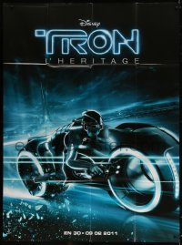 9f961 TRON LEGACY teaser French 1p 2011 great different close up image of light cycle!