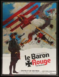 9f975 VON RICHTHOFEN & BROWN French 1p 1972 different art of WWI airplanes in dogfight, rare!