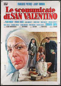 9f279 SINFUL NUNS OF SAINT VALENTINE Italian 2p 1974 Tarantelli art of nun punished by priest!