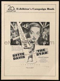 9f172 STAR pressbook 1953 Hollywood actress Bette Davis holding Oscar in the spotlight!