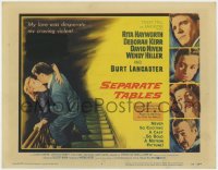 9k162 SEPARATE TABLES TC 1958 Burt Lancaster, Rita Hayworth, David Niven, Deborah Kerr!