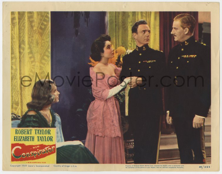 eMoviePoster.com: 9k339 CONSPIRATOR LC #8 1949 Elizabeth Taylor & Honor ...