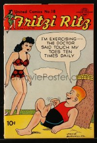 9m346 FRITZI RITZ #18 comic book September-October 1931 drawn by Ernie Bushmiller!