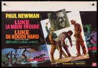 9p356 COOL HAND LUKE Belgian 1967 Paul Newman prison escape classic, different Ray artwork!