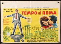 9p360 DESTINATION ROME Belgian 1962 Charles Aznavour, Serena Vergano, Marisa Merlini, different!