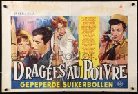 9p361 DRAGEES AU POIVRE Belgian 1963 Guy Bedos, Jean-Paul Belmondo, Monica Vitti!