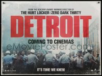 9p222 DETROIT teaser DS British quad 2017 Kathryn Bigelow, John Boyega, Poulter!