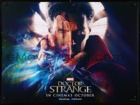 9p224 DOCTOR STRANGE teaser DS British quad 2016 image of Benedict Cumberbatch in the title role!