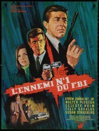 9p447 COSA NOSTRA AN ARCH ENEMY OF THE FBI French 22x30 1967 cool different Andre Bertrand art!