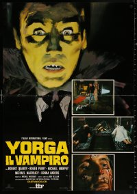 9p781 COUNT YORGA VAMPIRE Italian 26x37 pbusta 1971 AIP, Quarry, Misstresses of the Deathmaster!