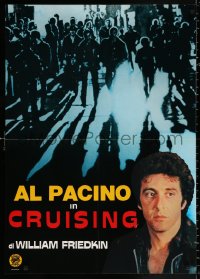 9p782 CRUISING Italian 26x36 pbusta R1980s Friedkin, undercover cop Al Pacino pretends to be gay!