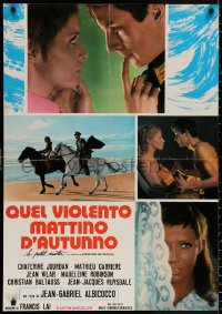 9p785 EARLY MORNING Italian 25x37 pbusta 1971 Jean-Gabriel Albicocco's Le Petit Matin, different!